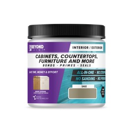 Beyond Paint All-in-One Refinishing Paint, No Sanding, Matte Finish for Cabinets, Countertops, Furniture and Doors, 1 Pint, Sage