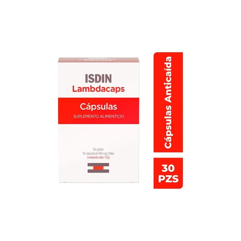 Isdin Lambdacaps Suplemento Alimenticio 30 Cápsulas Sabor Sin sabor