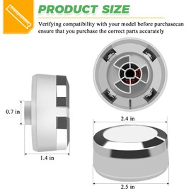 Techecook WE01X24552 Dryer Control Knob for GE Dryers (White) - General Replacement Knob, Replaces AP6026722 4396547 PS11736611, Fits GTD33EASK0WW, GTD42EASJ0WW, GTD45EASJ0WS