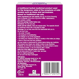 Kalms Kalms Lavender - One-a-day - 14 capsules - A Traditional Herbal Medicinal Product Used for the Temporary Relief of the Symptoms of Mild Anxiety Such as Stress and Nervousness