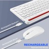 UrbanX Compact Rechargeable Wireless Multi-Device Bluetooth Keyboard and Mouse Combo
