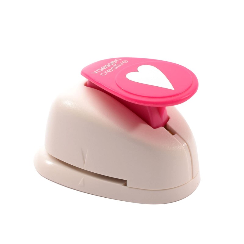 Vaessen Creative 21435-011 Craft Paper Punch Medium, Long Heart, for