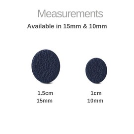 Navy Blue Circle Stud Earrings for Women, Minimalist Clay Geometric Jewellery Gifts for Her Under 5 (Small 10mm)