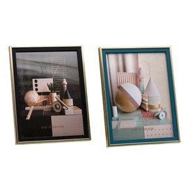 MINUMINU HW265 MARCO PORTARETRATO FOTO 6X8 A4 DISEÑO MODERNO 2 TAMAÑOS 4X6, 5X7, RECAMARA OFICINA (5X7, NEGRO)