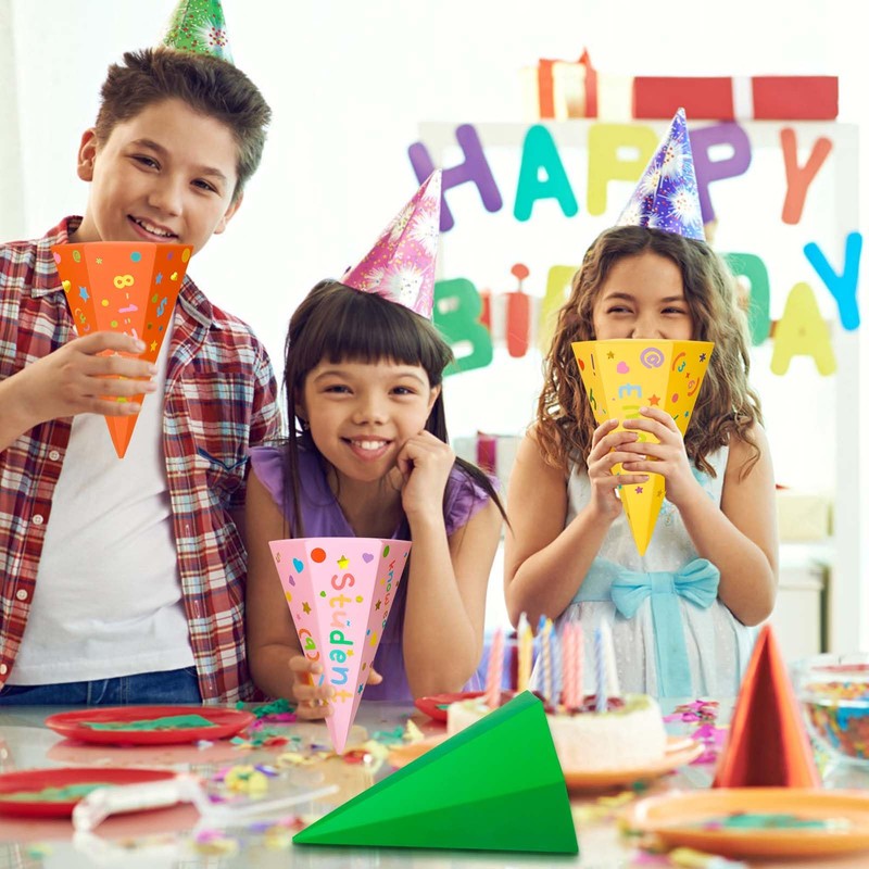 Draupnir Pack of 6 Sibling School Cones, 25 cm Small