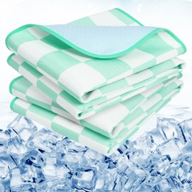 OUTCREATOR Summer Cooling Bed Pads Washable Waterproof (34"x36") 2 Pack for Incontinence, Heavy Absorbency Reusable Bed Underpads for Elderly Kids Adults Pets, Bedwetting Pads for Couch Sofa Floor