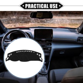 VekAuto Dashboard Cover Compatible for Toyota 86 2013-2019, Non-Slip Polyester Black Dash Cover Mat Dash Board Protector Cover