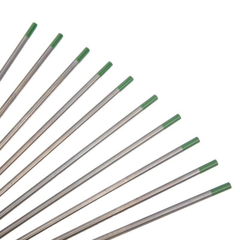 10Pcs TIG Tungsten Electrode WP Green Tip Needles Welding Accessories