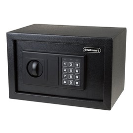 Digital Safe - Electronic Steel Safe with Keypad and Manual Override Keys - Protect Money, Jewelry, and Passports - For Home or Business by Stalwart