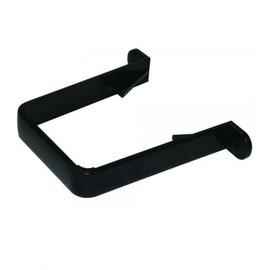 FLOPLAST 65mm Square Down Pipe Clip Stand Off - Black