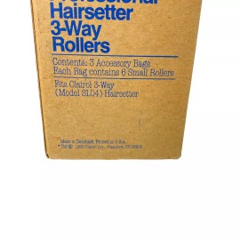 Clairol NOS VTG Clairol Hairsetter 3-Way Hot Small Rollers Replacement SL04 Set of 18