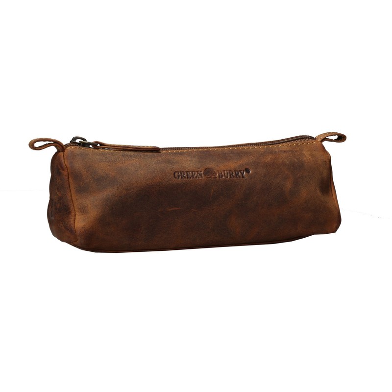 Greenburry Vintage Pencil Case Brown