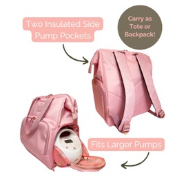 Sarah Wells Norah Breast Pump Backpack (Light Pink)