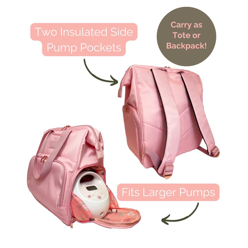 Sarah Wells Norah Breast Pump Backpack (Light Pink)