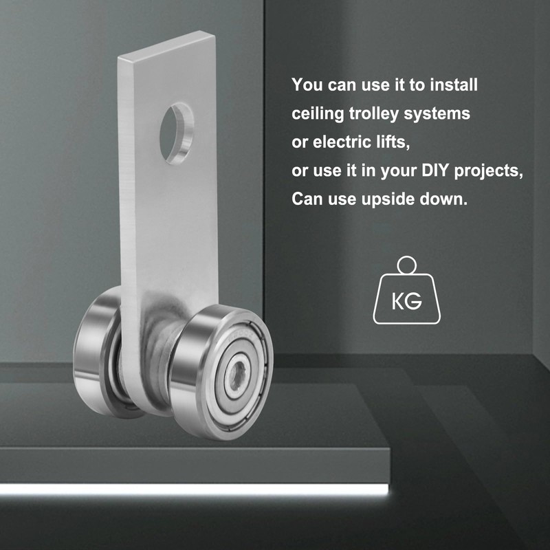 TYPUZO 2 Wheel Trolley Assembly, Stable Welded Roller Trolley for