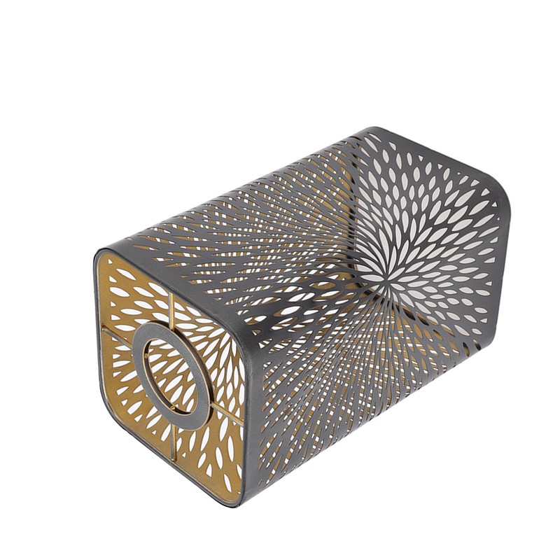 Lamp Shade Wrought Iron Hollow Design Modern Style Detachable Table