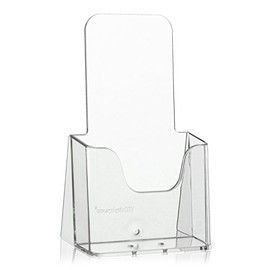 VITAdisplays DIN lang DL Table Brochure Stand as Transparent Flyer Stand, Brochure Holder
