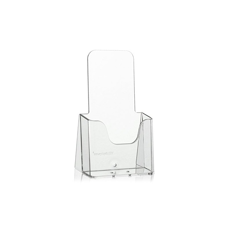 VITAdisplays DIN lang DL Table Brochure Stand as Transparent Flyer