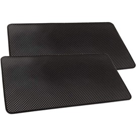 YFFSFDC Super Strong Anti-Slip Mat, Set of 2, 10.6 x 5.9 inches (27 x 15 cm), Large Size, Anti-Slip Pad, For Cars, Anti-Slip Sheet, Car Accessories, Smartphones, Cellphones, Car