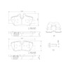 Brembo Balata NAO para Mini Cooper 2013-2022 P06090N