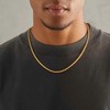 VEXXS Rope Chain, 18K Real Gold Plated Rope Necklace Gold