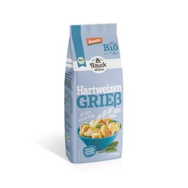 Bauckhof Demeter Organic Durum Wheat Semolina (6 x 500 g)