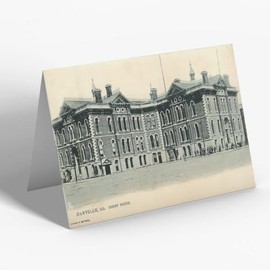 GREETING CARD - Vintage Illinois USA - Danville. Court House