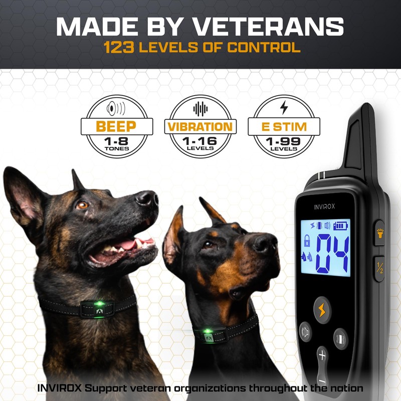 INVIROX Dog Training Collar for Large Dog X2 [2026 Edition]
