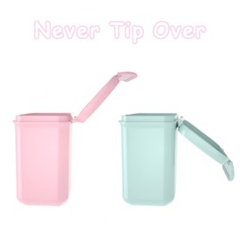 Formula Dispenser with Scoop Milk Powder Formula Containers for Travel Baby Food Storage and Snack Cup for Outdoor Activities On-The-Go Pink(Outer Box Capacity: 0.92 LB(420 g))