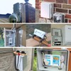 Zulkit Junction Box IP67 Waterproof Electrical Box Hinged Clear Cover