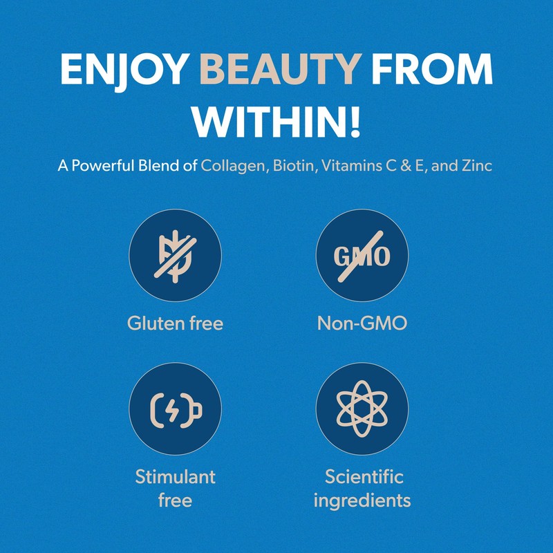 BIOMA Hair, Skin & Nails Beauty Gummies - Supports Growth
