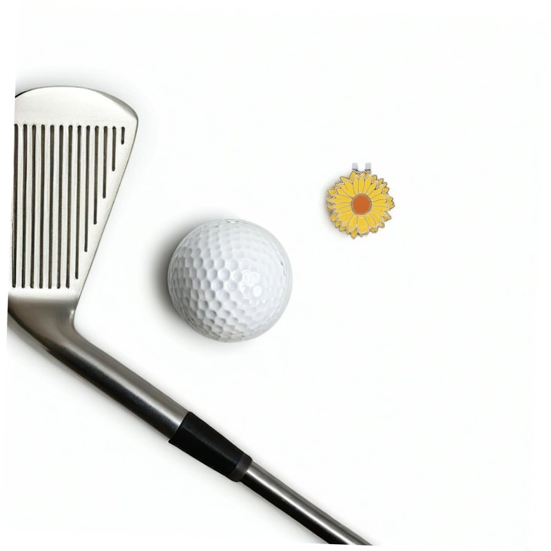 FOMIYES Golf Hat Clip with Flower Ball Marker Stylish Metal