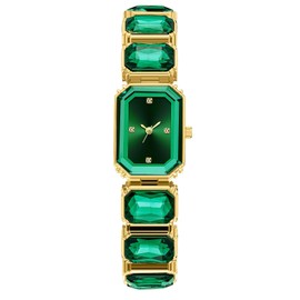 BESTKANG Luxury Crystal Bangle Watch Ladies' Fashion Waterproof Watch (Green)