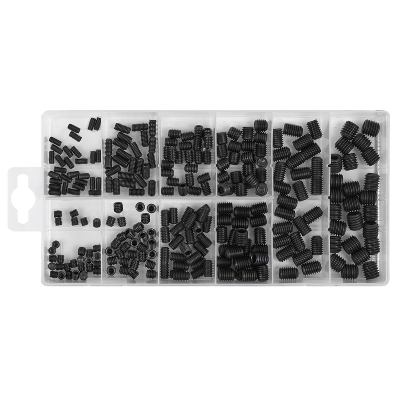 Grub Screw Assortment 250pc DIN 916 M4-M10 Metric