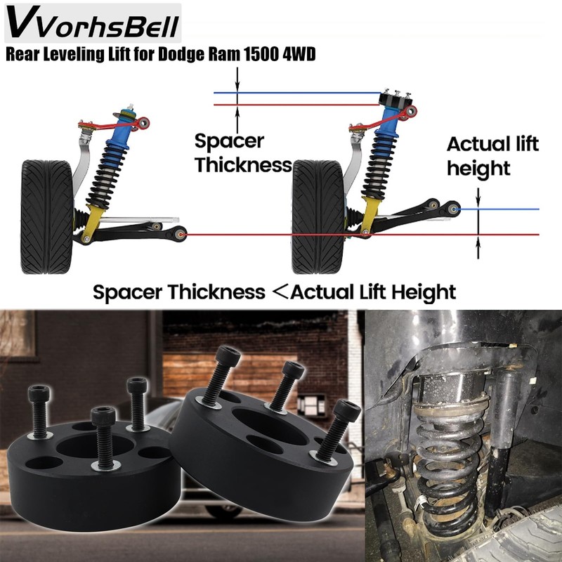 VVORHSBELL 3" Front Leveling Lift Kits for 2009-2022 Ram 1500