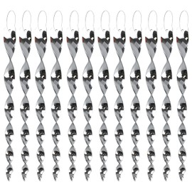 KOKMEYA Bird Scare Rods Silver Hanging Plastic Bird Deterrent Device, Wind Driven Rotation Reflective Scare Rods to Keep Birds Away from House Windows Outdoor Garden Yard 6Pcs