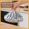 Pull style Reusable Aluminum Foil Food Covers, Elastic Stretch Design