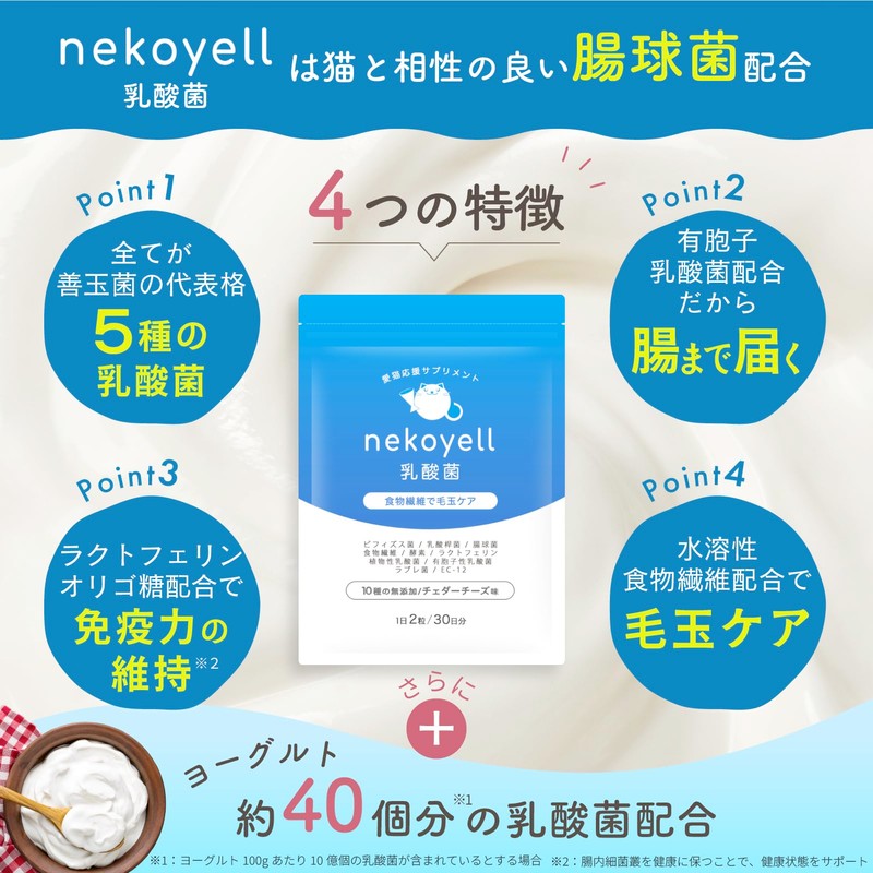 Cat Lactic Acid Bacteria Supplement, Intestinal Environment, Immune, Oral, Brushy,