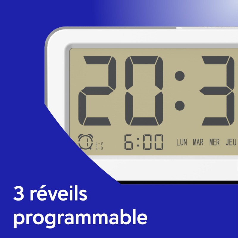 Mobility Lab Evoom EV313900 ORAS Digital Alarm Clock with Large