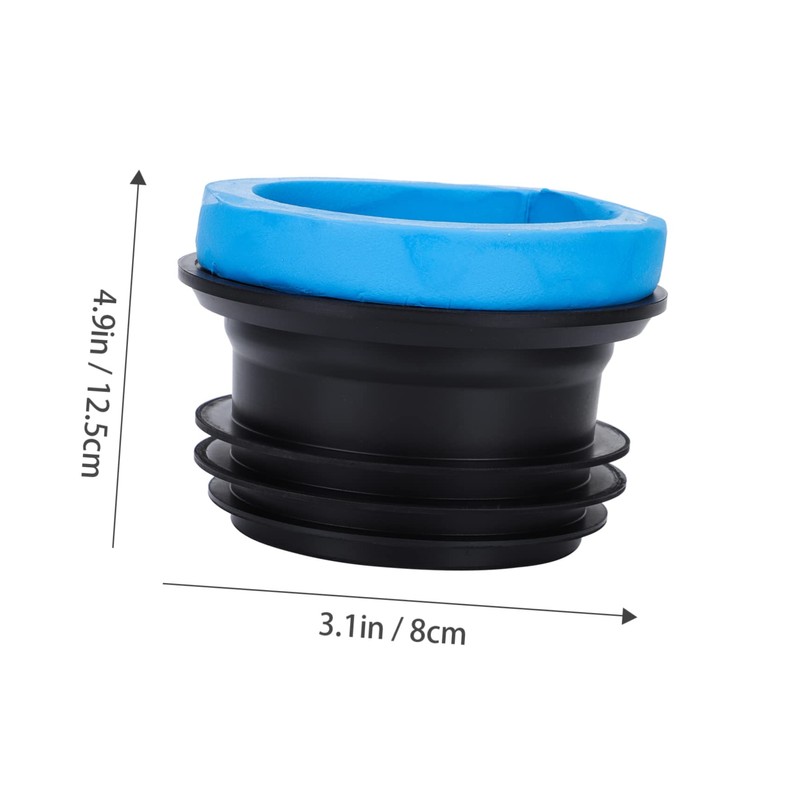 KONTONTY Rubber Toilet Replacement Gasket Durable Sealing Ring for Closestool