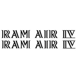 OER Ram Air IV Black Hood Scoop Decal Set 1969-1970 Firebird and Trans AM