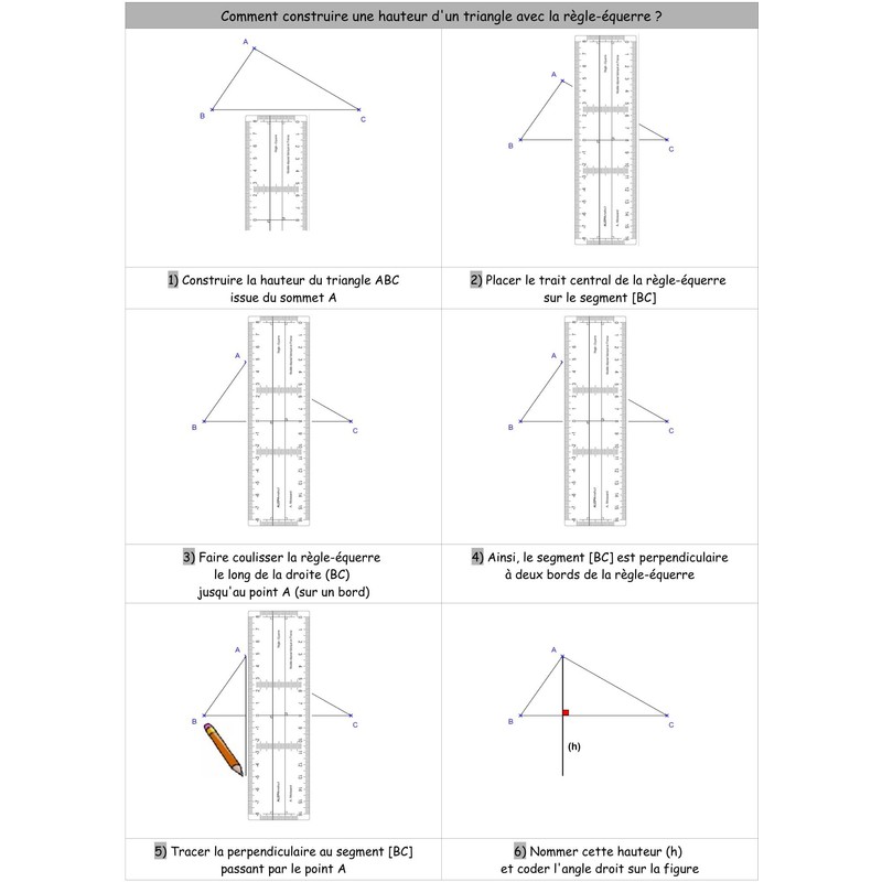 Ruler Large Set Square
