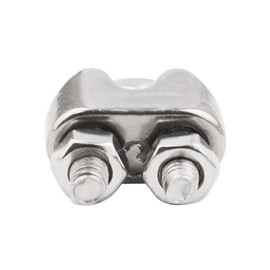 BNYZWOT 1/16 Inch M2 Stainless Steel Wire Rope Cable Clip Clamp Pack of 20