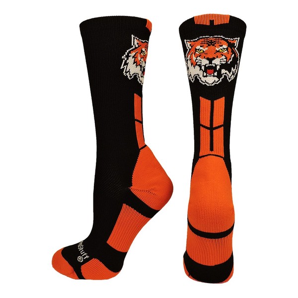MadSportsStuff Tigers Logo Athletic Crew Socks (Multiple Colors)