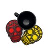 Set de Portavasos Día de Muertos en Forma de Calavera