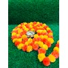 Gavya International Dark Orange & Orange Artificial Marigold Flowers 5