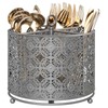 EKNITEY Rotating Utensil Caddy Countertop - Higher Raised Cutlery Caddy