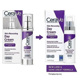 CeraVe Skin Renewing Day Cream with SPF 30 Sunscreen 1.76 Oz exp 1/25