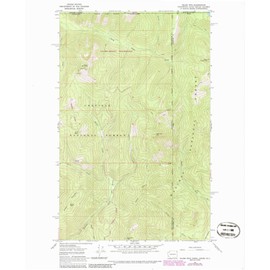 YellowMaps Salmo MTN WA topo map, 1:24000 Scale, 7.5 X 7.5 Minute, Historical, 1967, Updated 1986, 26.9 x 22 in - Paper