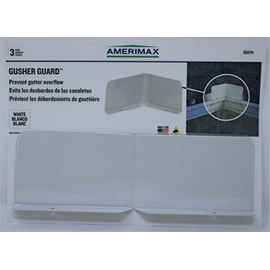 Amerimax 3PK White Gusher Guard Home Products 25074 GusherGuard, Pack of 1, White